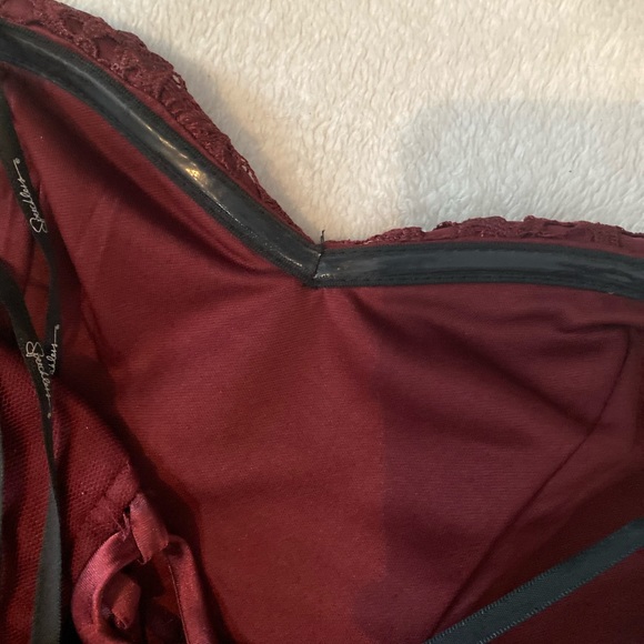 Speechless Burgundy Strapless Formal Mini Dress - Picture 5 of 5